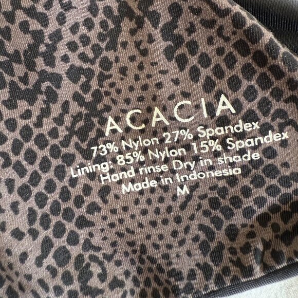 ACACIA Black & Animal Print Strappy Bikini Set Size Small - Picture 4 of 4